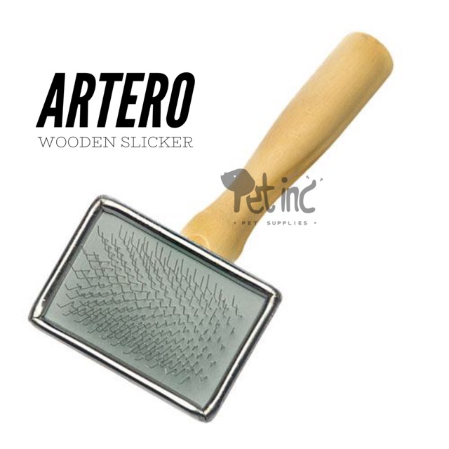 Artero wooden slicker XS pet brush sikat sisir anjing atau kucing