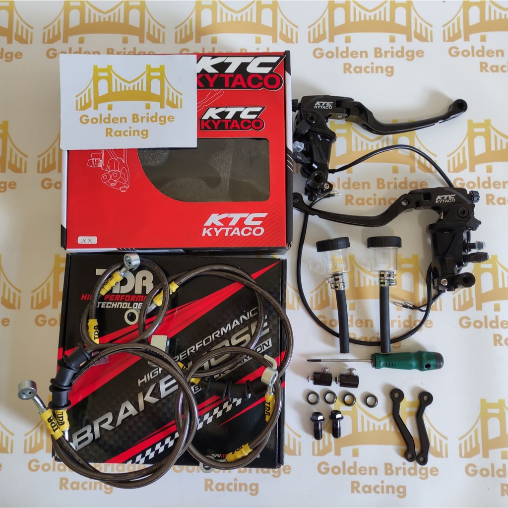 Paket Pengereman Honda ADV CBS / ABS TDR carbon - selang - master rem