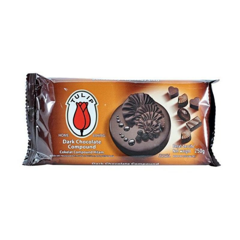 

Tulip Dark / milk chocolate Compound 250gr