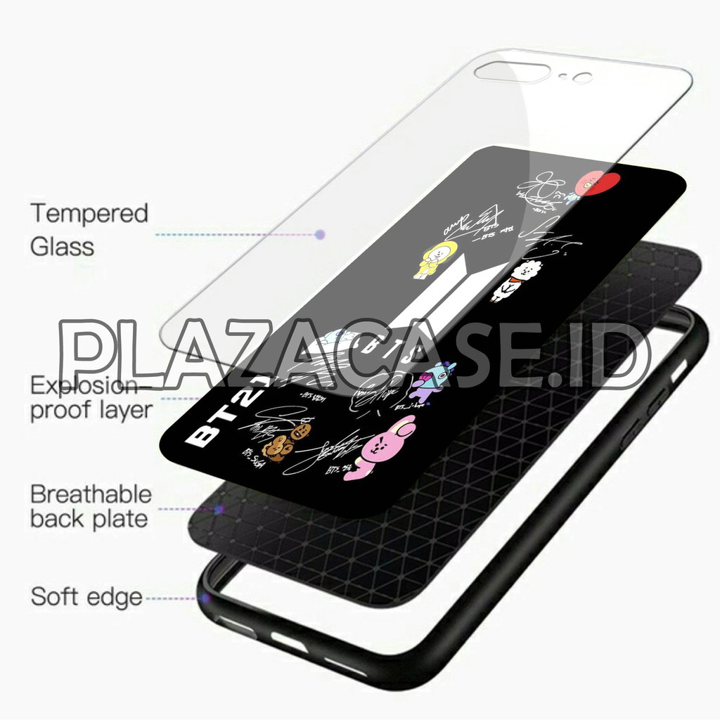 [K01]Soft Case Glass Kaca VIVO Y91C Y91 Y93 Y95 Y12 Y15 Y17 Y71 Y81 Y53 S1 Z1 PRO V15 V5 V7 V9 V11