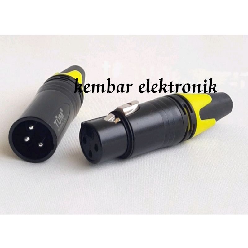 Audio Jack XLR Canon Sepasang Warna Pilihan
