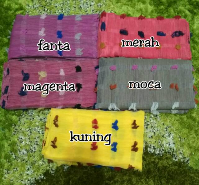 segiempat linen ruby rainbow / square rubby R.19