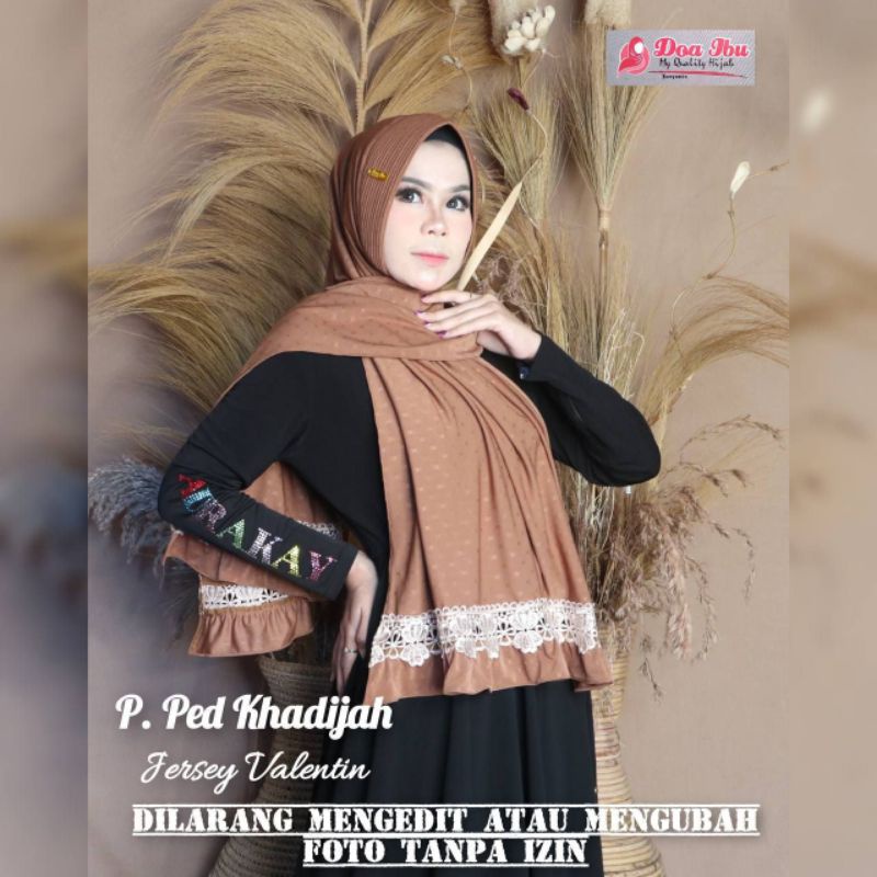 HIJAB PASHMINA PED KHADIJAH by DOA IBU
