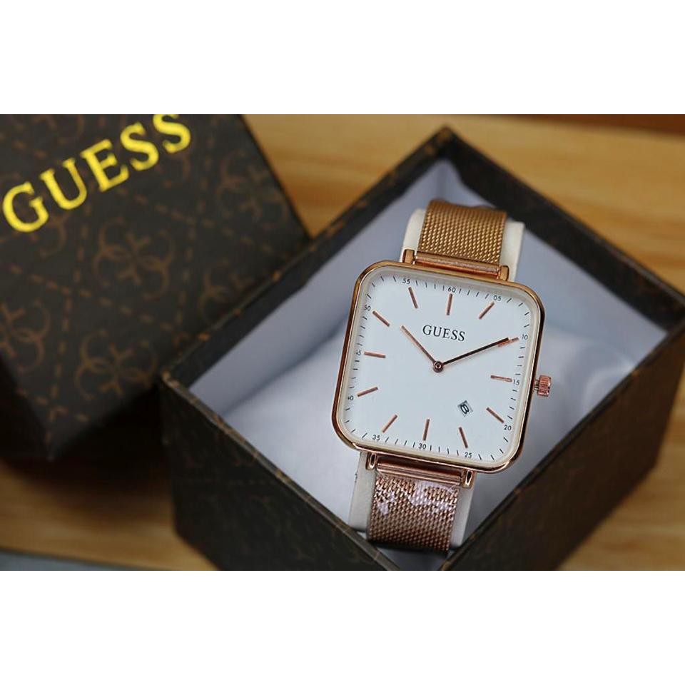 GROSIRAN JAM TANGAN GUESS Y4171 RANTAI PASIR - JAM TANGAN WANITA INCLUDE BOX ORIGINAL