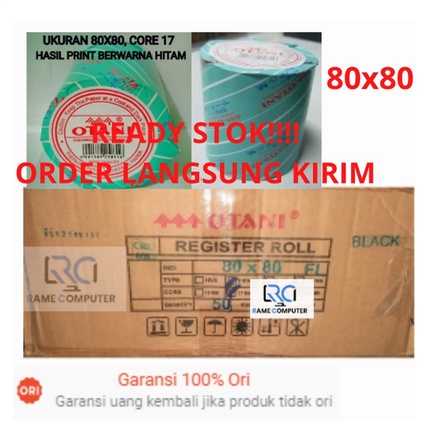 OTANI KERTAS THERMAL 80MM X 80MM STRUK KASIR 80x80 / 80 x 80 - JUAL PER ROLL