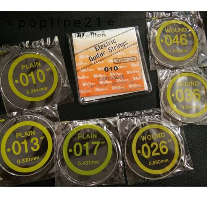 senar gitar listrik WELLTON / electric guitar strings WELLTON