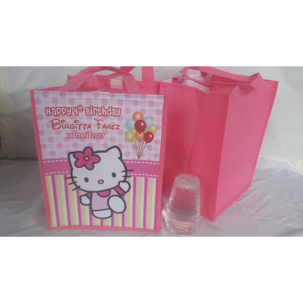 

TAS Spubond FP CUstom Souvenir goodie Bag Ulang tahun anak unik goody ultah harga murah MURMER