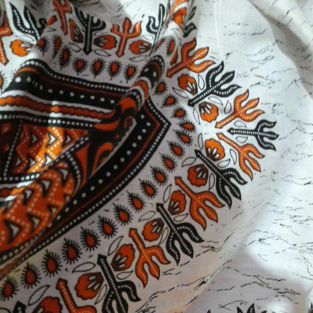 Kaos Pantai Kaos Etnik Dashiki All Size Pria Wanita Dasar Putih New