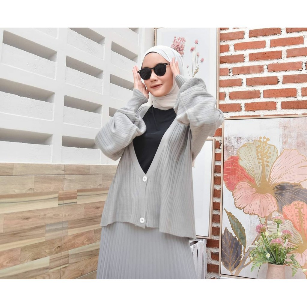 Cardigan Rajut Wanita WULAN CARDY Cardigan Wanita  Cardigan Rajut Halus Cardigan Rajut Premium