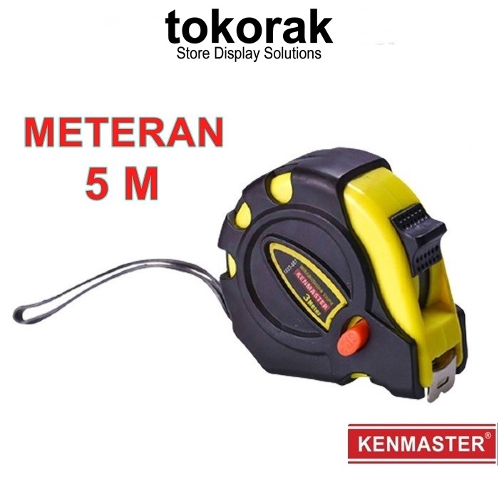 METERAN ROLL 5 METER KENMASTER - SELFLOCK MEASURING - METERAN AUTO STOP