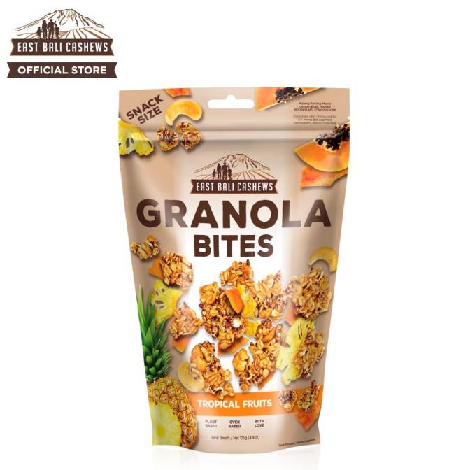 

Granola Bites Tropical Fruit East Bali Cashew Vegan Plant Based Snack