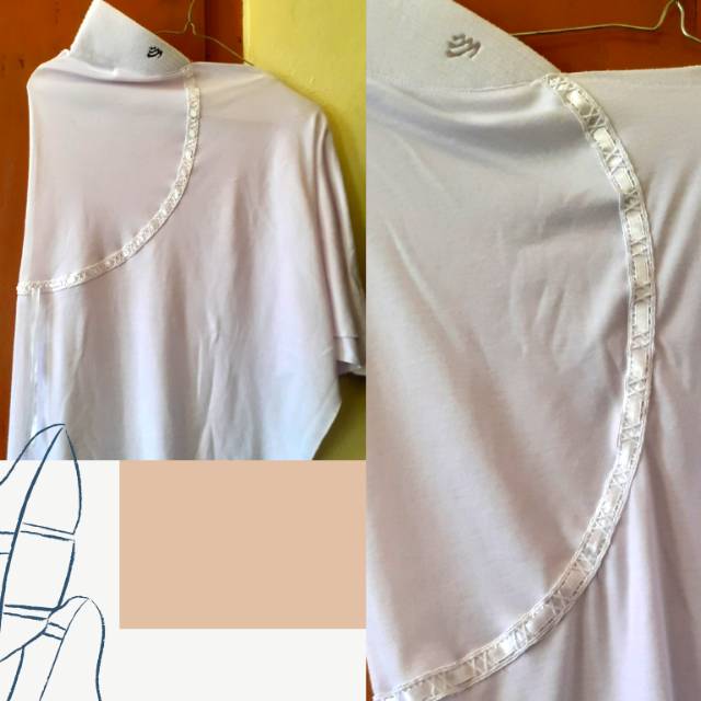 Preloved rabbani  Putih dan Abu  Kerudung rabbani Hijab rabbani murah