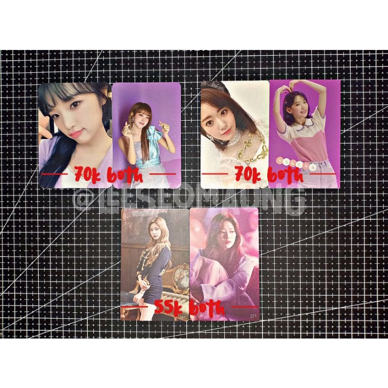 [BISA SATUAN] PHOTOCARD YENA SAKURA MINJU YUJIN IZONE DICON COLORIZ BLOOMIZ ONE REELER VAMPIRE ONEIR