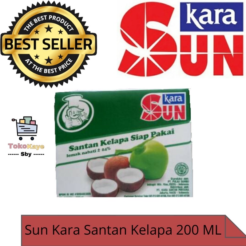 

santan sun kara 200 ml | santan asli