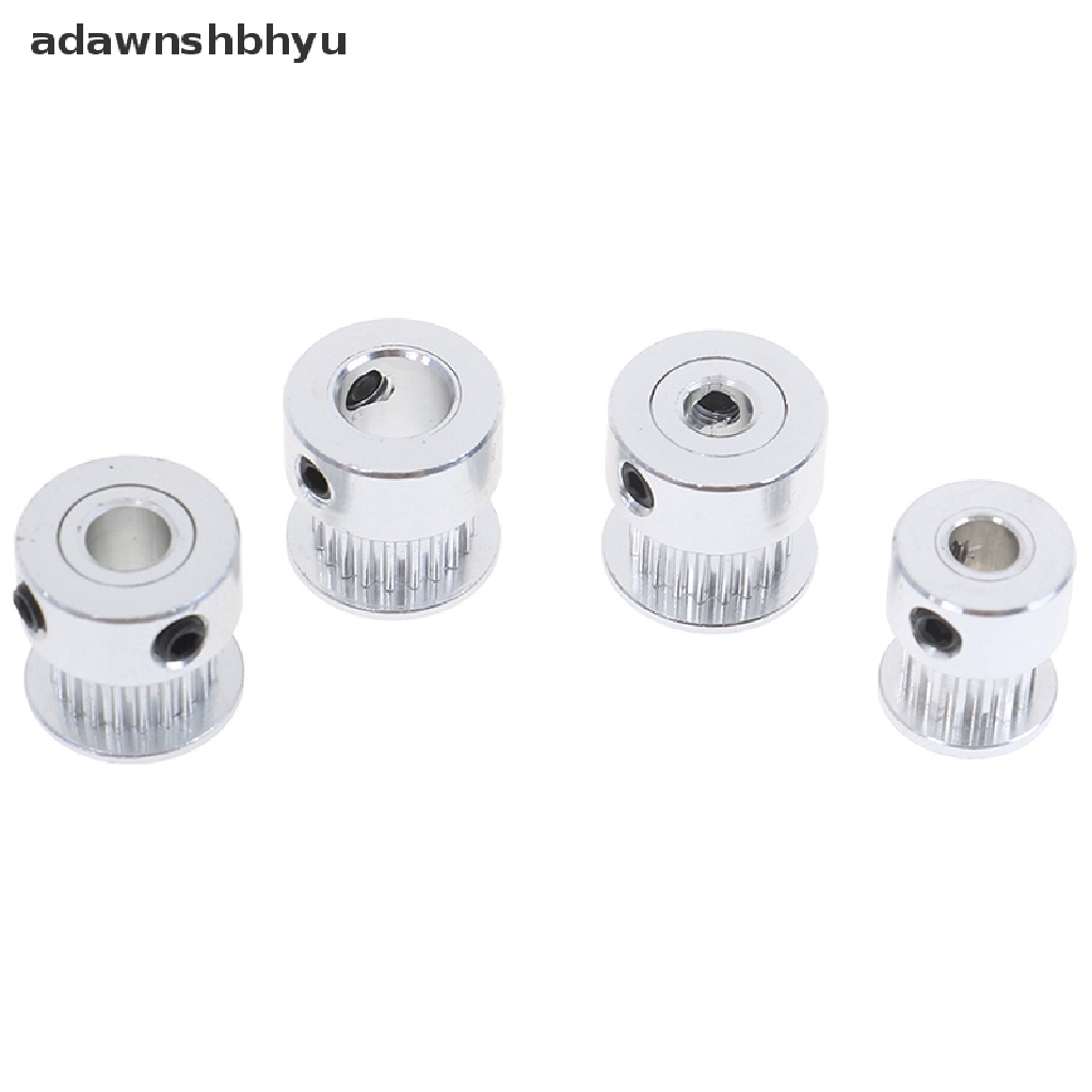 Adawnshbhyu 2Pcs 16T /20T GT2 Timing Pulley 5/6.35 /8mm Bore Untuk Belt Reprap 3D Printer Ppart