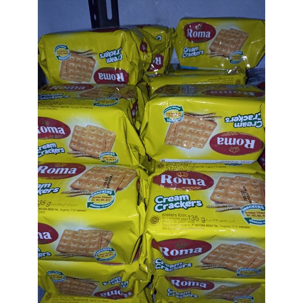 Jual Roma Cream Crackers 135gr Eceran Satuan Atau Per Pcs | Shopee ...