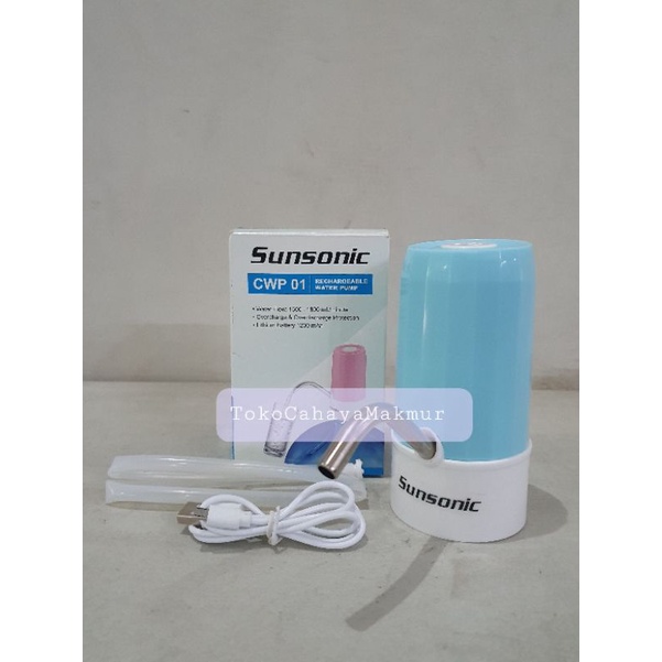 Water Pump Dispenser Rechargeable USB / Pompa Air Galon Elektrik Sunsonic