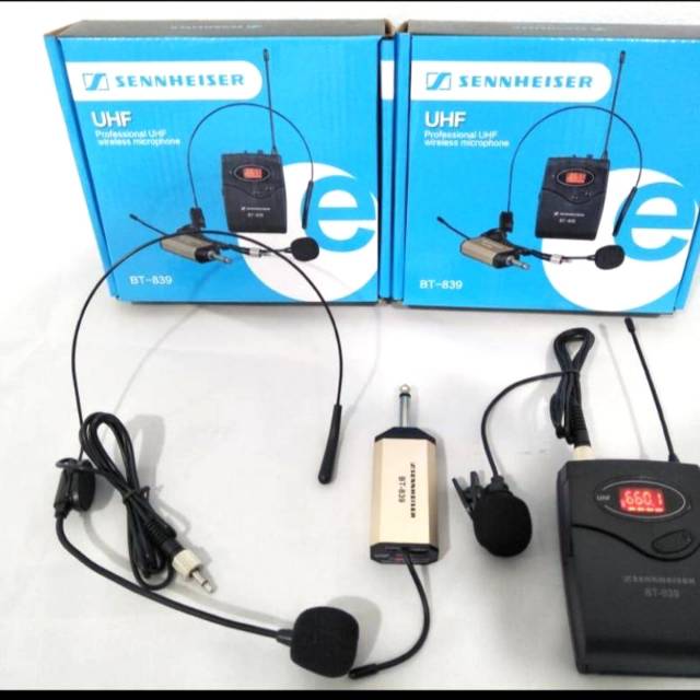 Jual Mic wireless SENNHEISER BT 839 HEADSET CLIP ON SINGLE Shopee