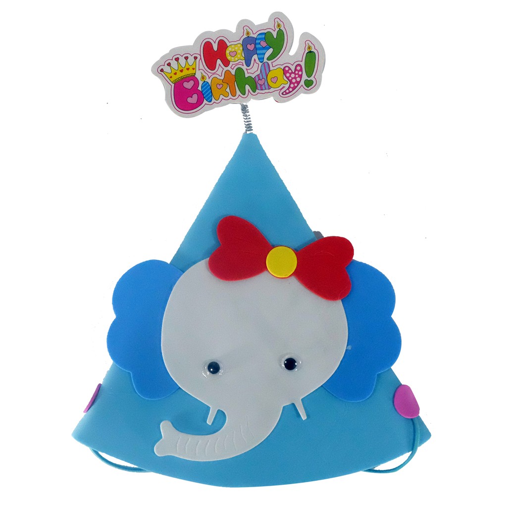 Topi Ulang Tahun Kerucut - Topi Ultah Karakter - Topi Pesta - Topi HBD - Cute Birthday Hat Party