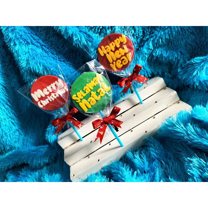 

coklat loli | stik | hapoy new year | merry xmas | natal | gift natal