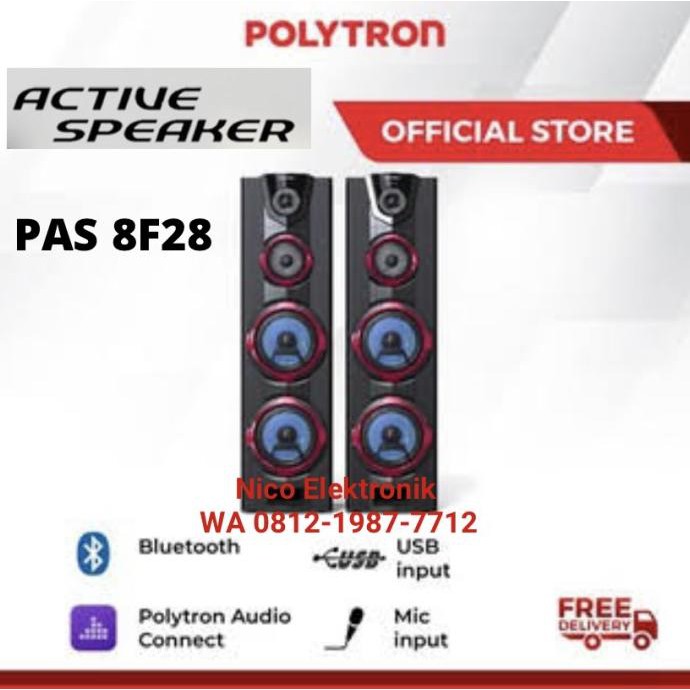 Free* Ongkir Polytron Active Speaker Pas 8F28 Salon Aktif Omaoy88