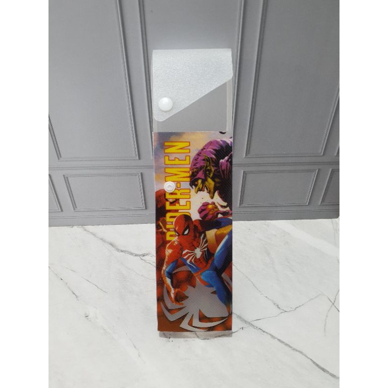 kotak pensil slot kancing/kotak pensil laci/pensil case/tempat pensil-Spiderman