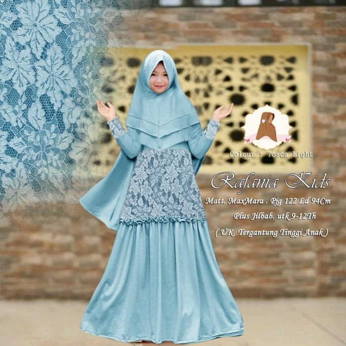 GAMIS SYARII ANAK / GAMIS MUSLIM ANAK RAFANIA ORIGINAL