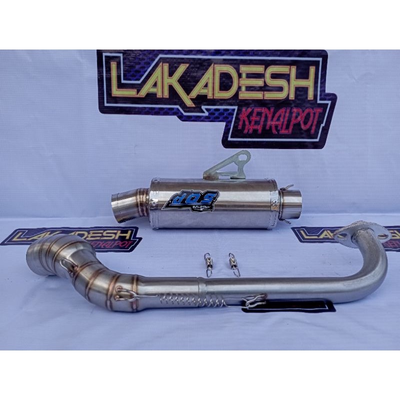 KNALPOT DOS (INLET 38/50) BEAT MIO VARIO AEROX SCOOPY NMAX PCX ADV LEXI GENIO FREEGO XRIDE SPACY DLL