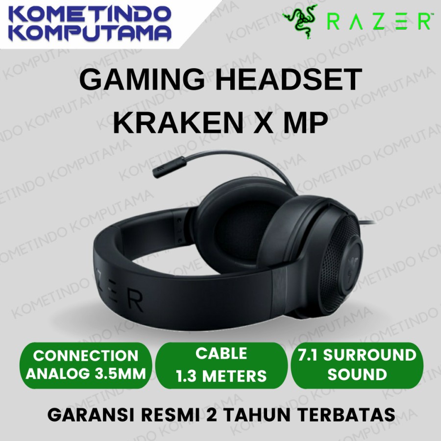 Razer Kraken X MP Multi Platform Gaming Headset 100% Original Garansi