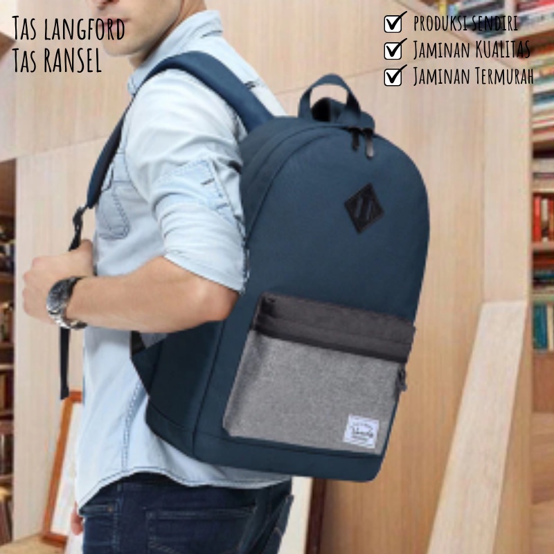 COD Tas Ransel Backpack Punggung Sekolah Multifungsi Stylish Kekinian Murah Pria Wanita Cewek Cowok