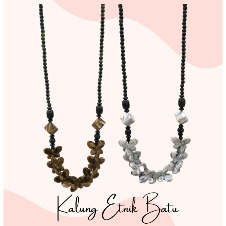 Kalung Etnik Batu - Aksesoris Wanita Kalung Etnik