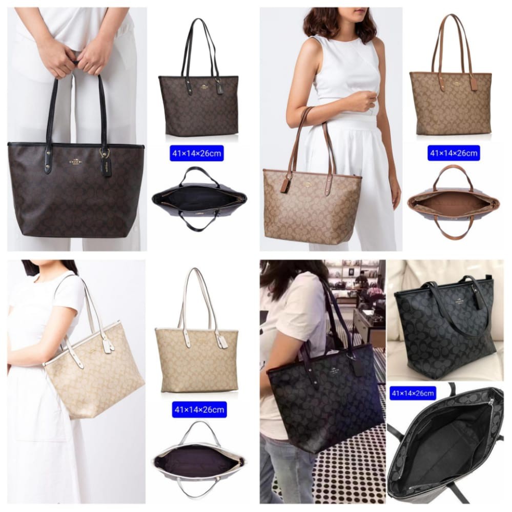 Tas Tote coach ori FO kelengkapan surat2 / sarung coach / paper bag