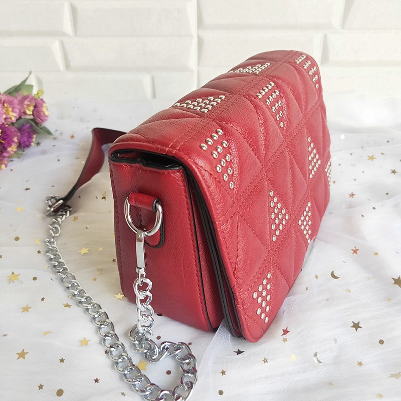 tas impor wanita selempang bahan kulit sentetis batam murah sling bag tali rantai