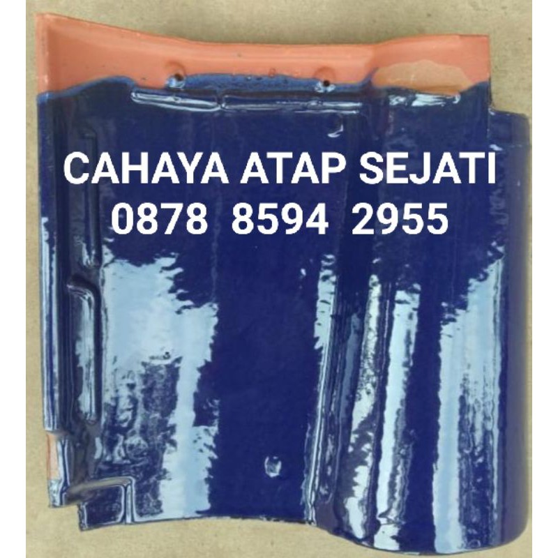 Genteng Keramik Kanmuri Espanica Exclusive Maroon Tosca  Admiral Blue