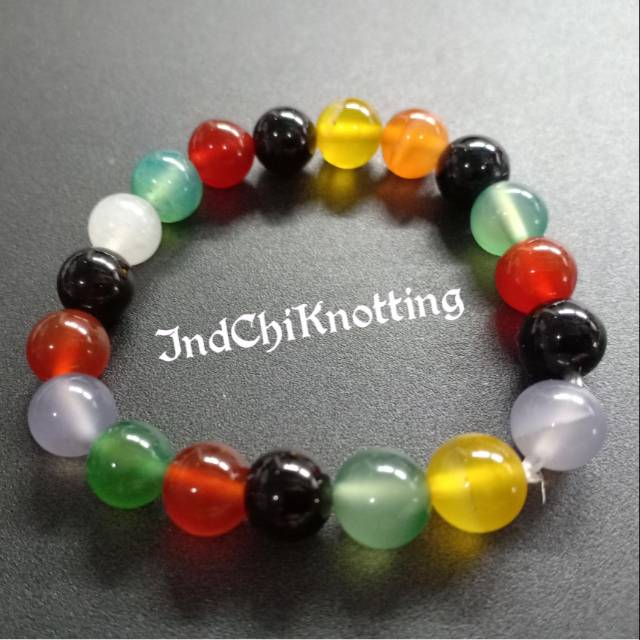 Gelang Batuan Alami Warna Warni