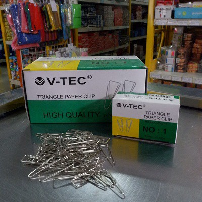 

Paper Clip V-Tec No. 1 Penjepit Kertas (Isi 10 pack kecil)