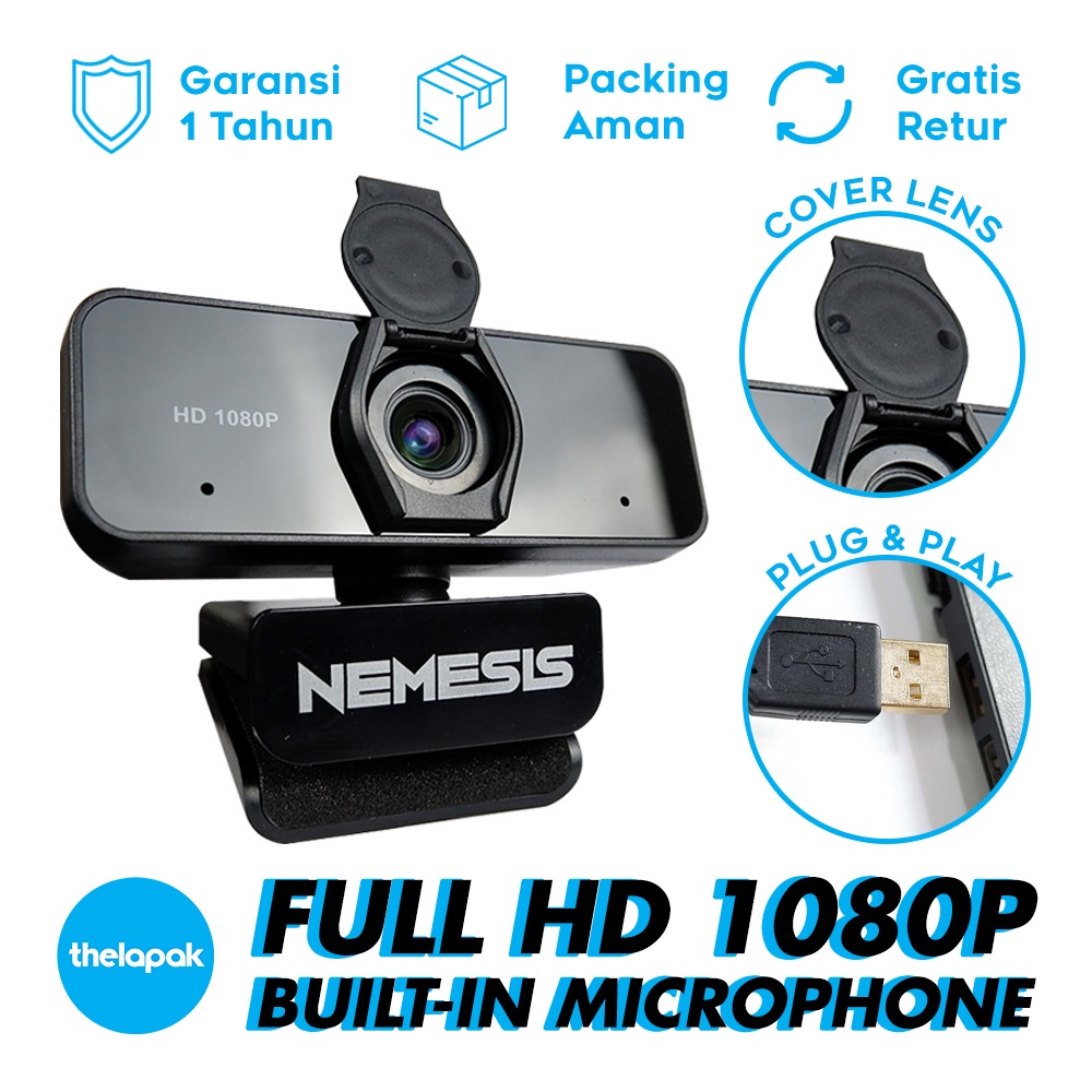 Webcam Gaming Laptop Komputer NYK Nemesis Hexa A75 HD 1080k