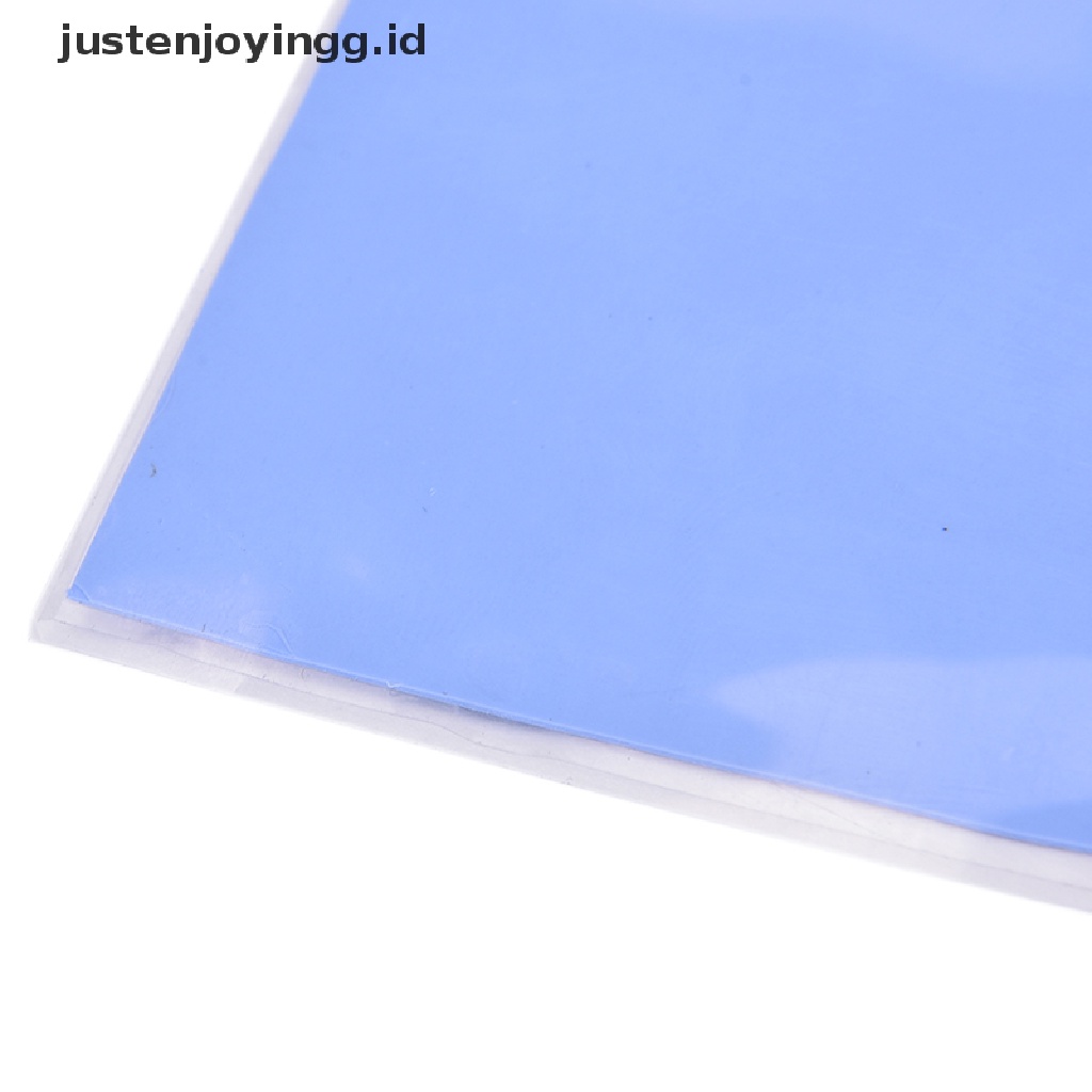 // justenjoyingg.id // Blue GPU CPU Heatsink Cooling Thermal Conductive Silicone Pad100mmx100mmx0.5mm  ~