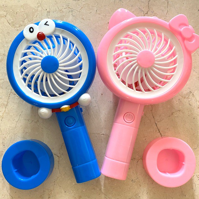 [NEW] Kipas Angin Mini Genggam Karakter / Mini Fan Portable With LED Light