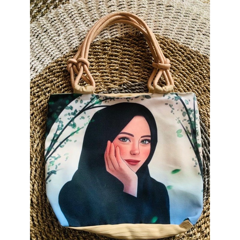 tas kanvas printing cantik