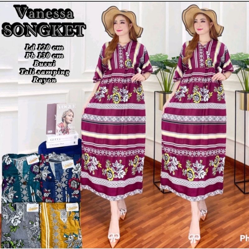 (COD) MEDAN B13 DASTER KIMONO PANJANG SEMATA KAKI  KANCING DEPAN LENGAN PENDEK - DASTER RAYON BUSUI 