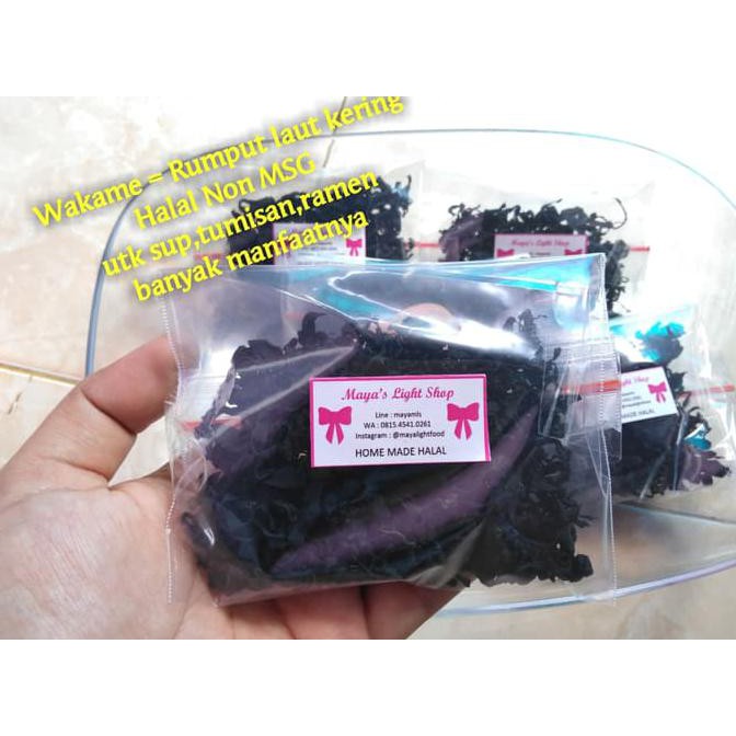 

Langsung Kirim Wakame Halal Rumput Laut Sup Ramen Bukan Nori Dry Seaweed