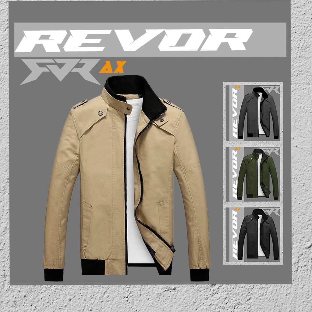 Revor AX Jaket Motor Kanvas Premium