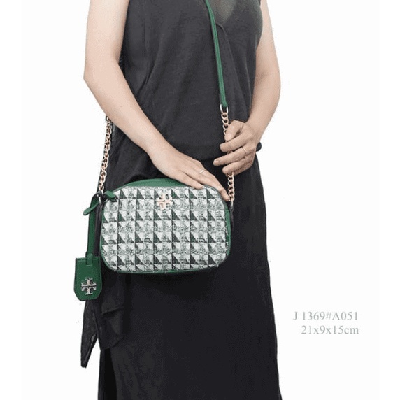 Tas Tory Burch Perry Bombe Mini Canvas 1369#A051 Semi Premium