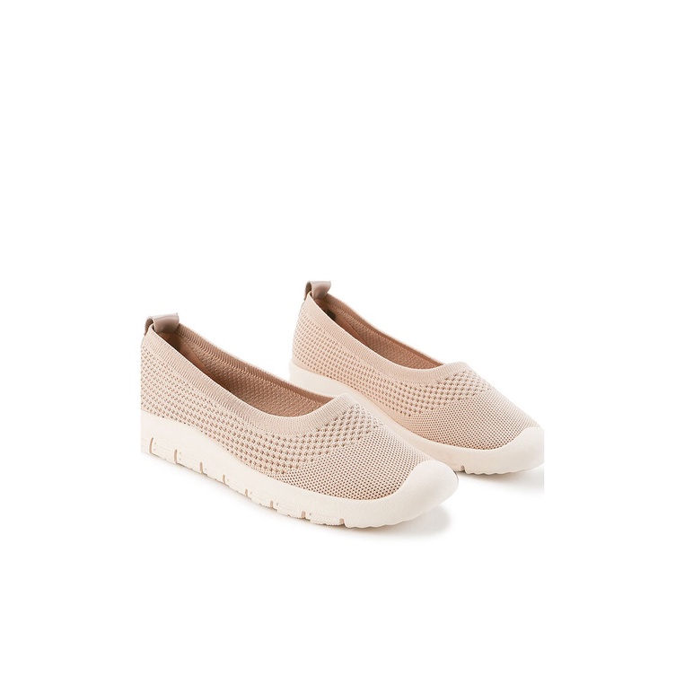 SEPATU SLIP ON OBERMAIN WANITA ORIGINAL BRANDED TERBARU BEIGE OW14