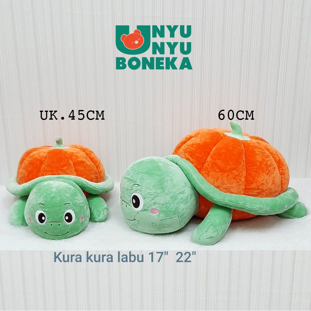 Bantal boneka kura-kura buah labu  import kado souvenir animal baby penyu