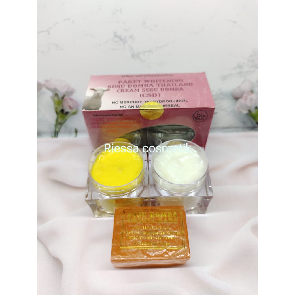 PAKET WHITENING SUSU DOMBA THAILAND_ Cream Susu Domba 15gr