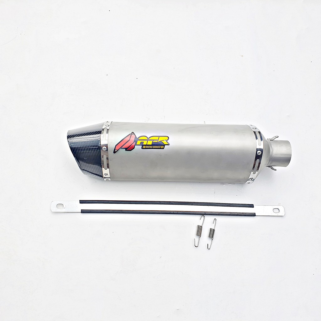 Knalpot Silincer Bass Sandblast Stainless Matic inlet 50mm