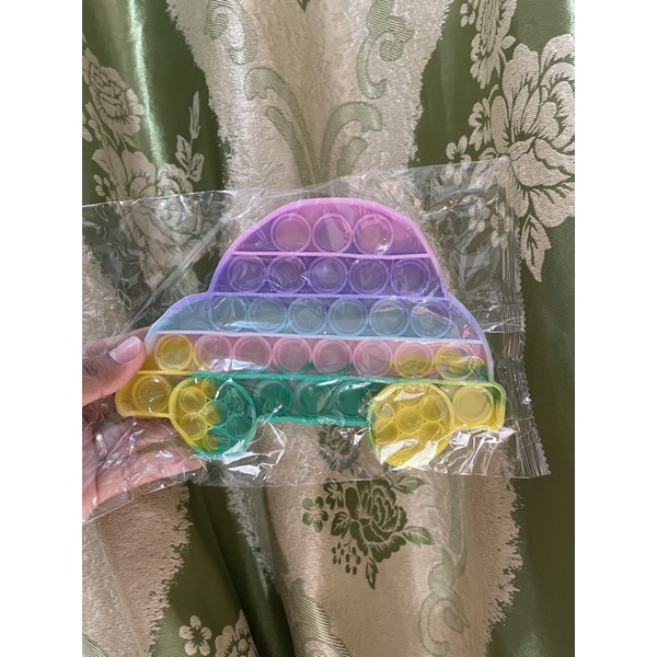 POP IT Rainbow karakter BT21 ice cream mobil dino - Hadiah kado Mainan Anak-Car
