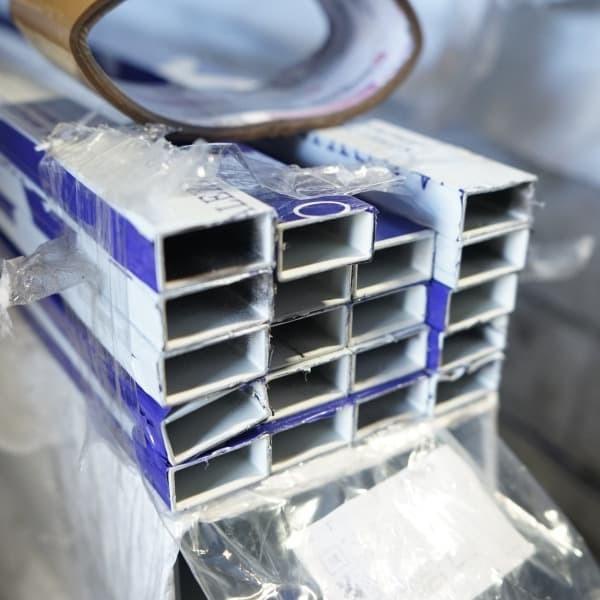 Alexindo Hollow Kotak Aluminium Warna Putih 1/2"x1" 0.9mm 6M